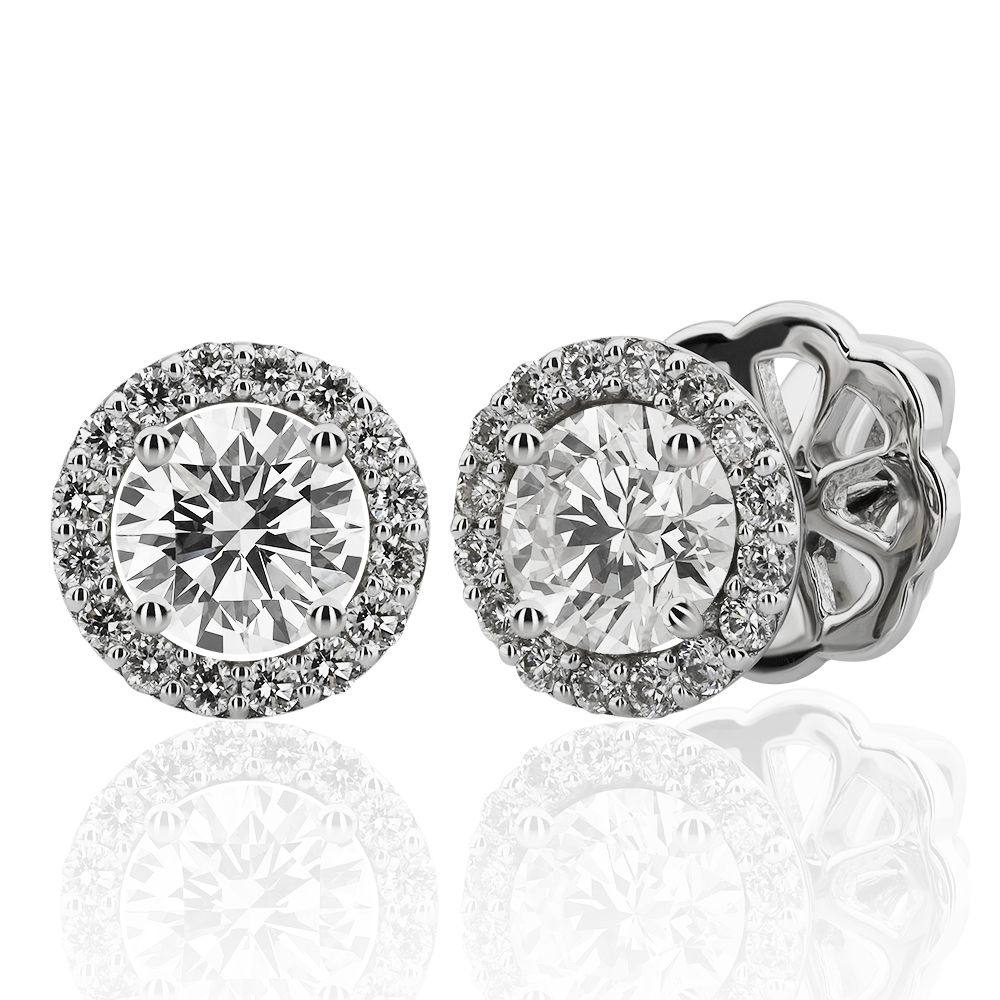 1,10 Ct. Diamond Solitaire Earring